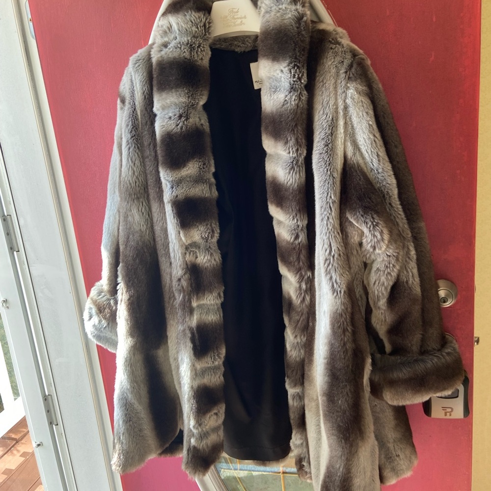 Faux fur coat